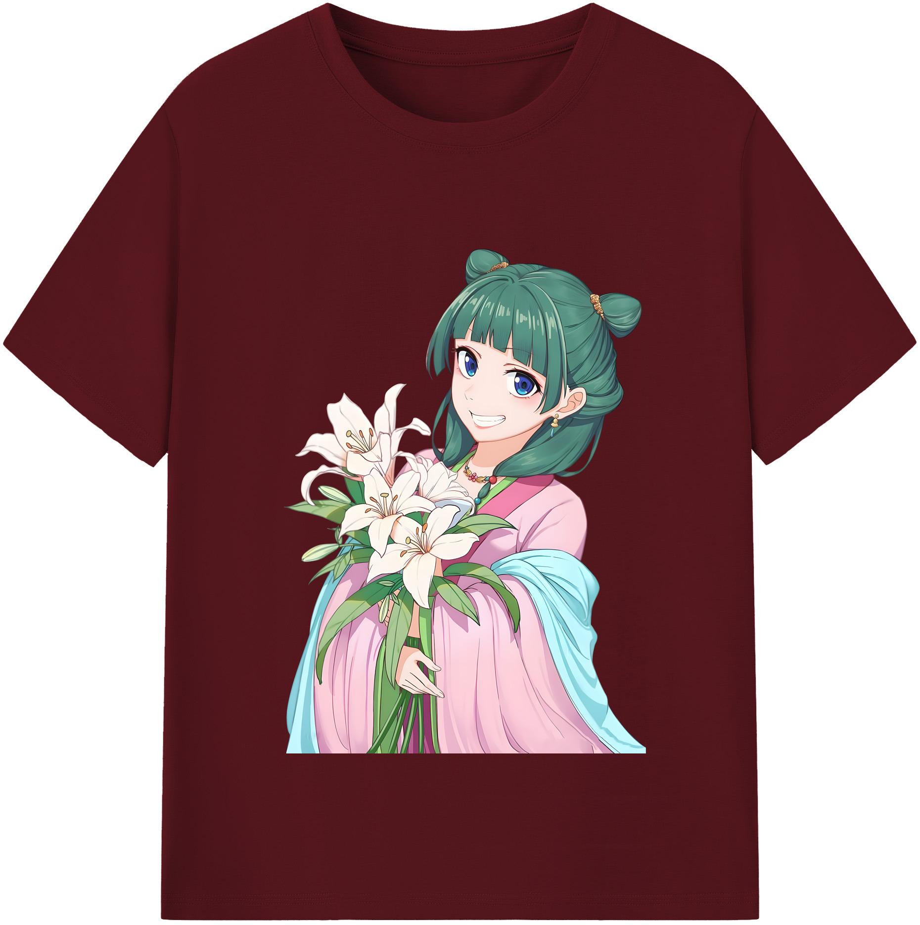 （画像用） 薬屋のひとりごと The Apothecary Diaries 綿100％半袖Tシャツ（フロントプリント）